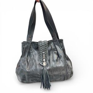 NWT  vintage Carla Mancini Python Leather Handbag